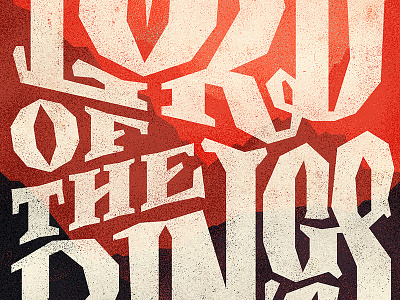The Lord Of The Rings book cover illustration lettering lord of the rings sauron texture tolkien type typography