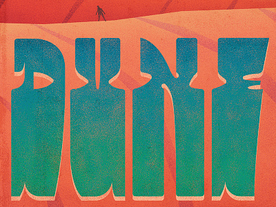 Dune book cover drawing dune frank herbert hand drawn illustration lettering science fiction texture type typography