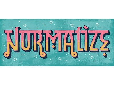 Normalize drawing editorial handmade illustration indian lettering retro sign texture type typography vintage