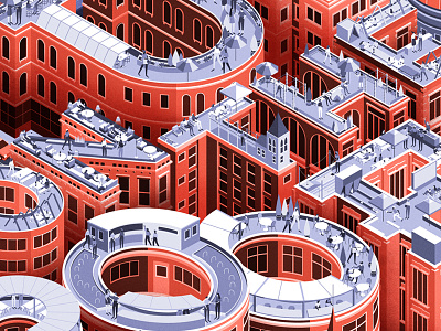 Time Out city cover drawing editorial illustration lettering london magazine roof texture type typography