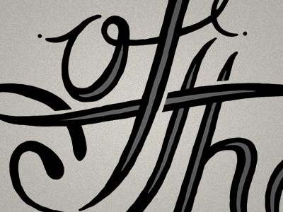 Letterforms hand drawn typography