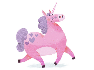 A Fabulous Unicorn character characterdesign creature drawing fantasy illustration texture unicorn