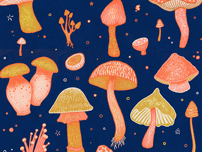 Magical Mushrooms! 🍄 by MUTI on Dribbble