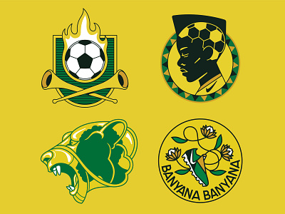 Banyana Banyana badge ball boot football lion nike protea soccer sticker vector