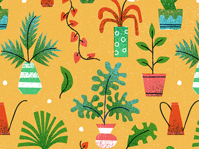 Plants design drawing editorial flat graphic icon illustration pattern retro texture vector vintage