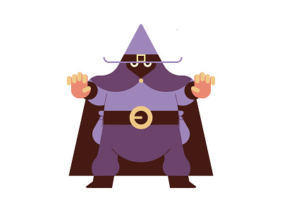 Wizard animation character characterdesign design flat illustration vector wizard