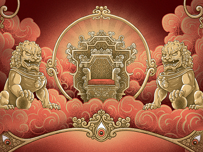 The Iron Will of Genie Lo book border character chinese culture decoration illustration type