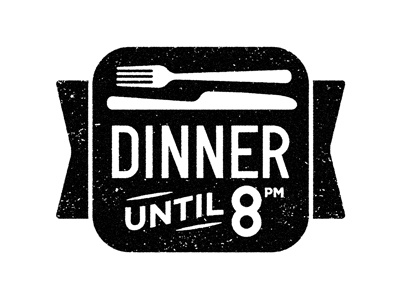 Dinner icon dinner fork icon knife vector