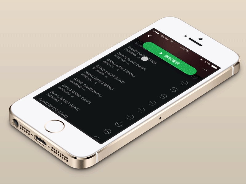 Multi-selection animation interaction ios spotify ui