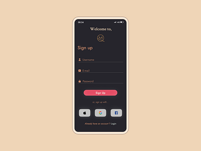 Sign Up page @afshin t2y @afshin t2y @dailyui @piqodesign design icon minimal piqo ui uidesign