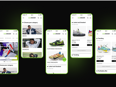 Sneaker Shop app app design logo ui ux web website