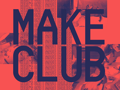 Make Club Event - Design calendar career community creative design events growth learn