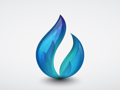 Hot Apps Factory Icon blue flamme hot apps factory logo