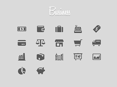 Appcooker Icon Pack - Business Preview appcooker business icon picto