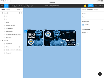 Design a Widget: Manchester City