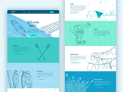 Canoeists' Guide brand branding illustration landing landingpage logo ui ux webpage