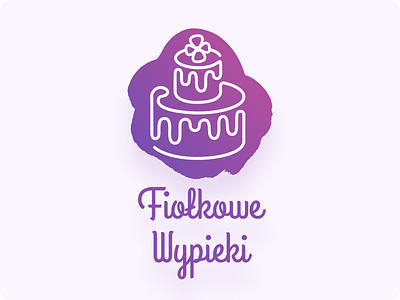 Bakery Logo Design - Fiołkowe Wypieki bakery branding graphic design identity illustration logo typography vector