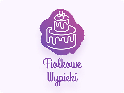 Bakery Logo Design - Fiołkowe Wypieki