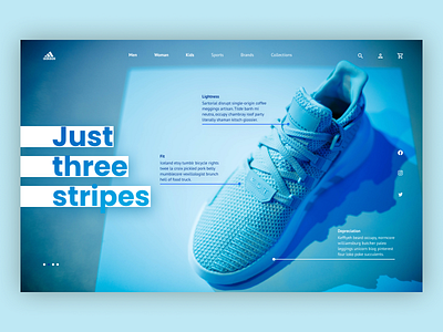 Sportswear, Footwear Shop Landingpage