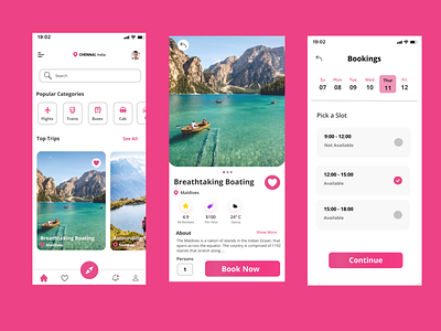 Travel App - Mobile UI