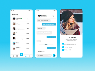 Message Screen - Project Management APp