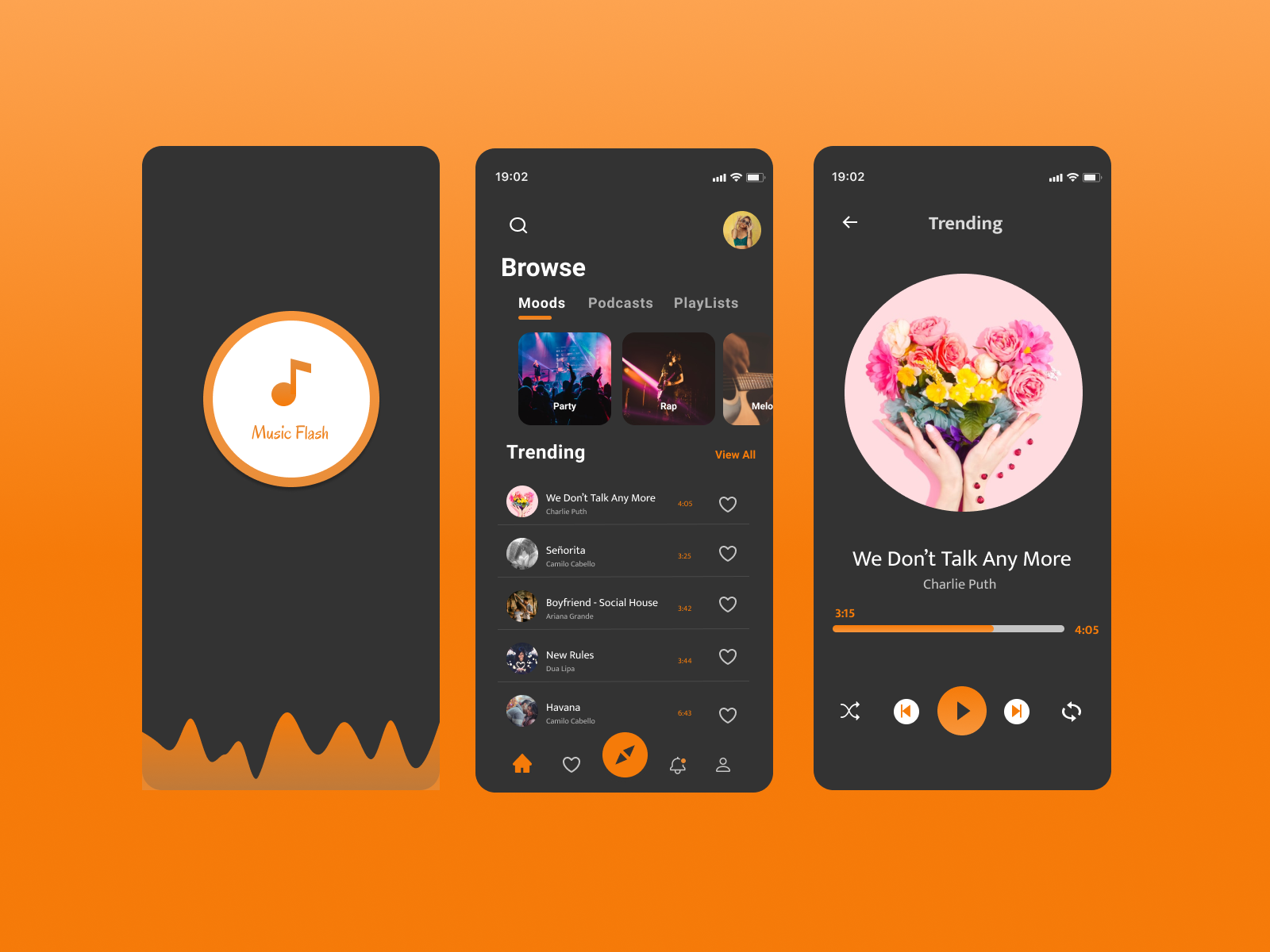 Music Flash - Music Player UI by Sangeetha Sakthivel on Dribbble