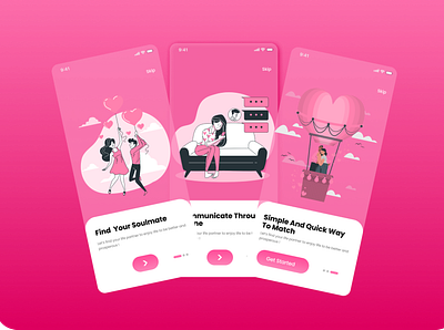 Onboarding Screen - Dating App app dating dating app dating logo dating website datingapp home mobile ui onboard onboarding onboarding screen onboarding screens onboarding ui ui