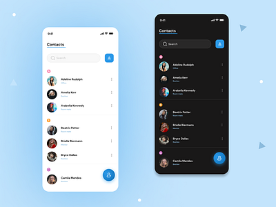 Contacts App Design