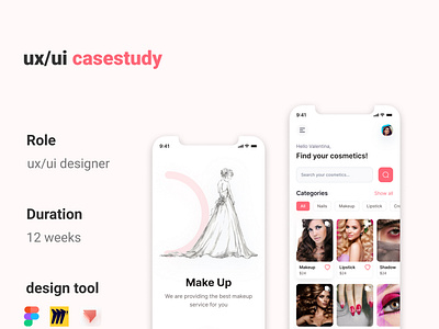 Make up case syudy designer figma make up ui ux uidesign ux design