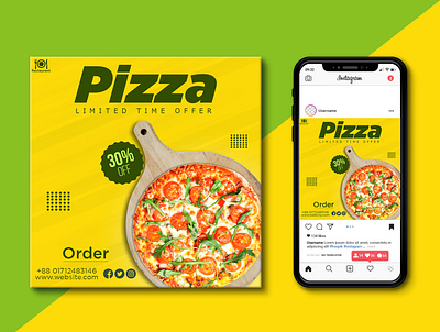 Social Media Flyer (Restaurant Flyer) flyer flyer design flyer template food flyer pizza flyer restaurant flyer social media flyer