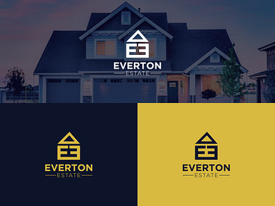 Everton Estate logo logo design logotype minimalist logo real estate logo