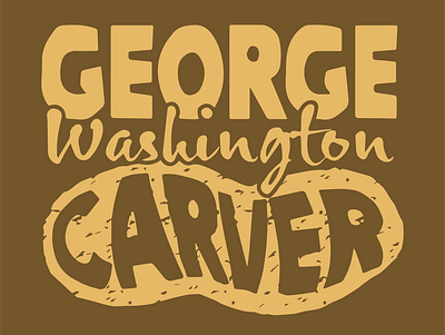 George Washington Carver illustration illustrator typography vector