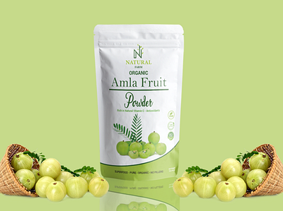 Amla Fruit Pouch Label Design cbd label design hemp label label label design label packaging packaging pouch pouch label design standup pouch