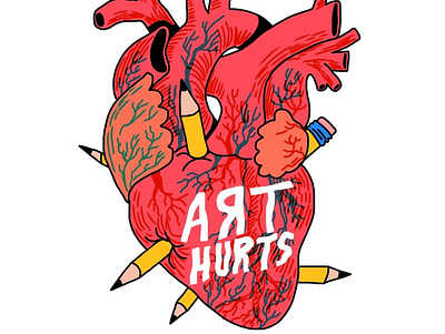 Art Hurts art digital illustration illustration art print design procreate