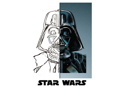 Darth Vader artwork branding darthvader movie poster posters print design starwars tshirt tshirtdesign