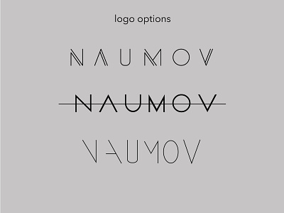 "The Naumov" logo options