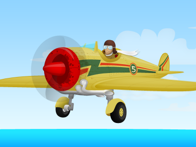 I love airplanes! airplane fun illustration photoshop sky