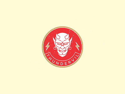 Thundervil Badge badge emblem graphic design logo