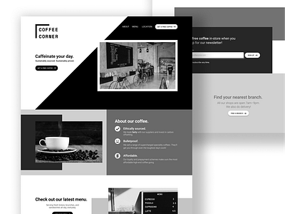 Coffee Shop Landing Page