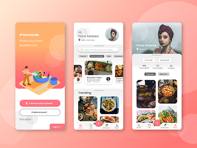 Foodie Social Media Mobile App