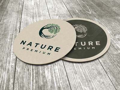 Circle Banyan Tree Vector Logo