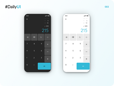 Daily UI - Calculator - 004 004 calculator daily 100 challenge daily ui dailyui uiux