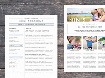 'mini sessions' photographer guide