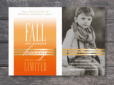 Photography Marketing Template | Fall Ombré