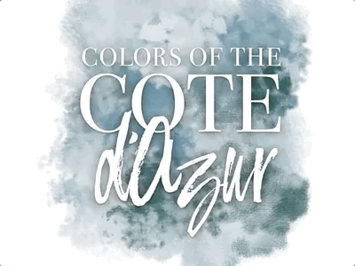 Colors of the Côte d'Azur brush color color palette colour palette photoshop photoshop brush watercolor watercolour
