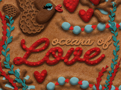 Oceans of Love - Happy Valentine's Day brushes coral fish illustration layer styles photoshop sea seaweed valentine valentine day