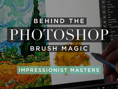 Behind the Photoshop Brush Magic: Impressionist Masters adobe behind the scenes bts color design process digital art digital illustration digital painting drawing tablet graphic design illustration palette photoshop photoshop brush photoshop brushes process surface pro time lapse video wacom