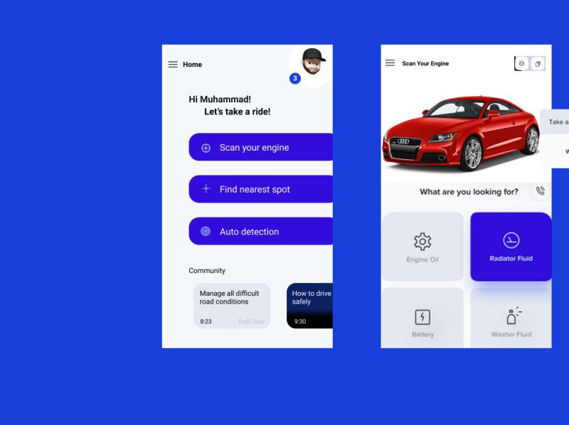 Car Manager by Muhammad Raji on Dribbble