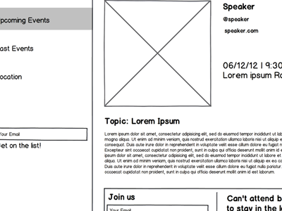 Lecture Series Wireframes ui ux wireframes