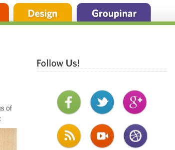 Groupon blog design blog design groupon icons social web